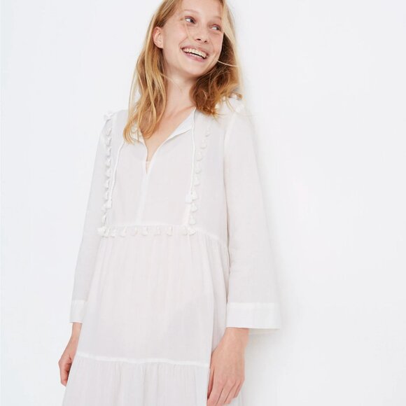 MADEWELL Tassel Cover-Up Caftan Dress - Picture 5 of 13